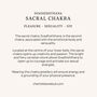 Men's Sacral Chakra Sterling Silver Necklace, thumbnail 5 of 8