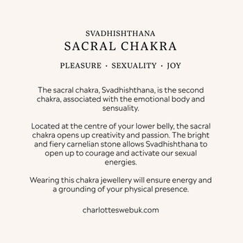 Men's Sacral Chakra Sterling Silver Necklace, 5 of 8