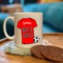 Personalised No.One Relative Football Shirt Mug, thumbnail 6 of 8