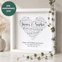 Personalised Anniversary Word Art Print – Any Year, thumbnail 2 of 4