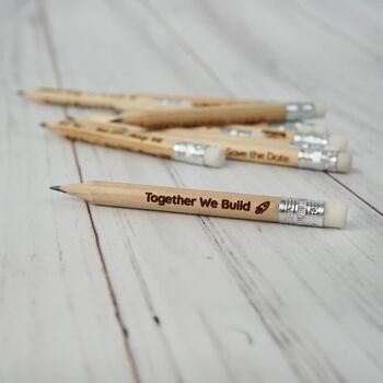 Personalised Mini Pencils With White Rubber, 10 of 10