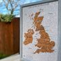 UK Pin Map Travel Gift Cork Board, thumbnail 4 of 6