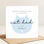 Personalised Cat Dad Father's Day Card, thumbnail 4 of 8