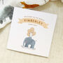 Personalised Welcome To The World Safari Card Blue, thumbnail 5 of 5