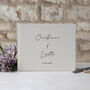 Handwritten Style Personalised Wedding Guest Book, thumbnail 5 of 5