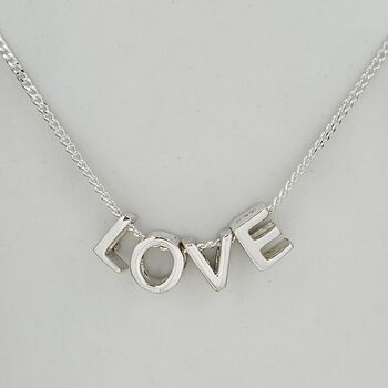 Personalised Letter Charms Word Necklace, 2 of 3