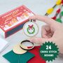 Christmas Cross Stitch Advent Calendar With 24 Cross Stitch Projects, thumbnail 1 of 7