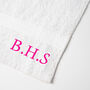 Personalised Embroidered Initials Hand Towel, thumbnail 7 of 10