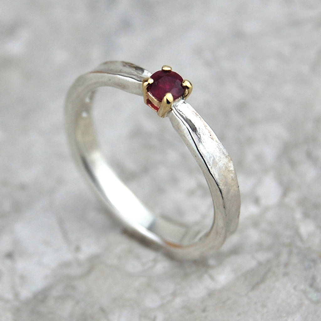 Ruby Thumbelina July Birthstone Ring By Alison Moore Designs ...