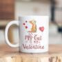 Cat Breed My Valentine Ceramic Mug, thumbnail 1 of 6