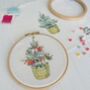 Christmas Tree Mini Embroidery Hoop Kit, thumbnail 7 of 8