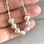70th Birthday Sparkly Sterling Silver Bracelet, thumbnail 2 of 3