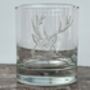 Stag Glass Tumbler And Coaster Set, thumbnail 2 of 2