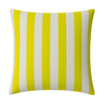 Hand Painted Sustainable Linen Cushion In Stripe Print, 3 of 12