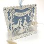 Bicycle Made For Two Laser Cut Wedding Card, thumbnail 4 of 6