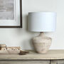 Kapuni White Wash Textured Wood Table Lamp, thumbnail 4 of 8