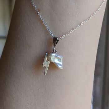 Storm Cloud And Lightning Necklace, 4 of 4
