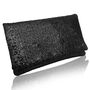 Plain Sparkly Sequin Clutch, thumbnail 2 of 6