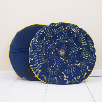 Nocturnal Woodland Animals Cushion, 2 of 5