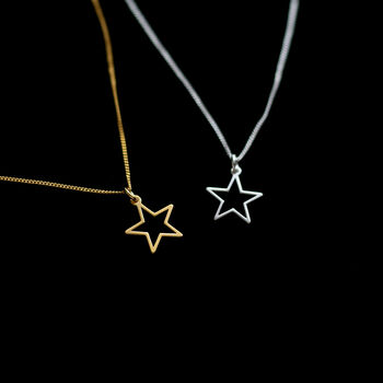 Simple Star Necklace, Christmas Gift For Her, 4 of 7
