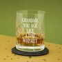 Your Own Message Cut Crystal Whiskey Tumbler, thumbnail 2 of 3