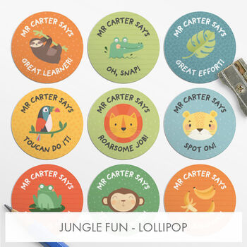 Personalised Teacher Stickers 54 Stickers, 8 of 12