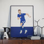 James Maddison Leicester Football Poster, thumbnail 1 of 3
