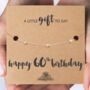 60th Birthday For Her Silver Plated Star Bracelet And Gift Wrap, thumbnail 9 of 9