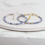 Tanzanite Adjustable Gemstone Bracelet In Sterling Silver Or Gold Vermeil, thumbnail 3 of 9