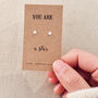 Silver Star Earrings. You Are A Star, thumbnail 1 of 5