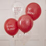 Happy Valentines Balloons Bundle, thumbnail 1 of 3
