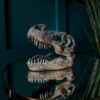 T Rex Dinosaur Skull Ornament, 2 of 4