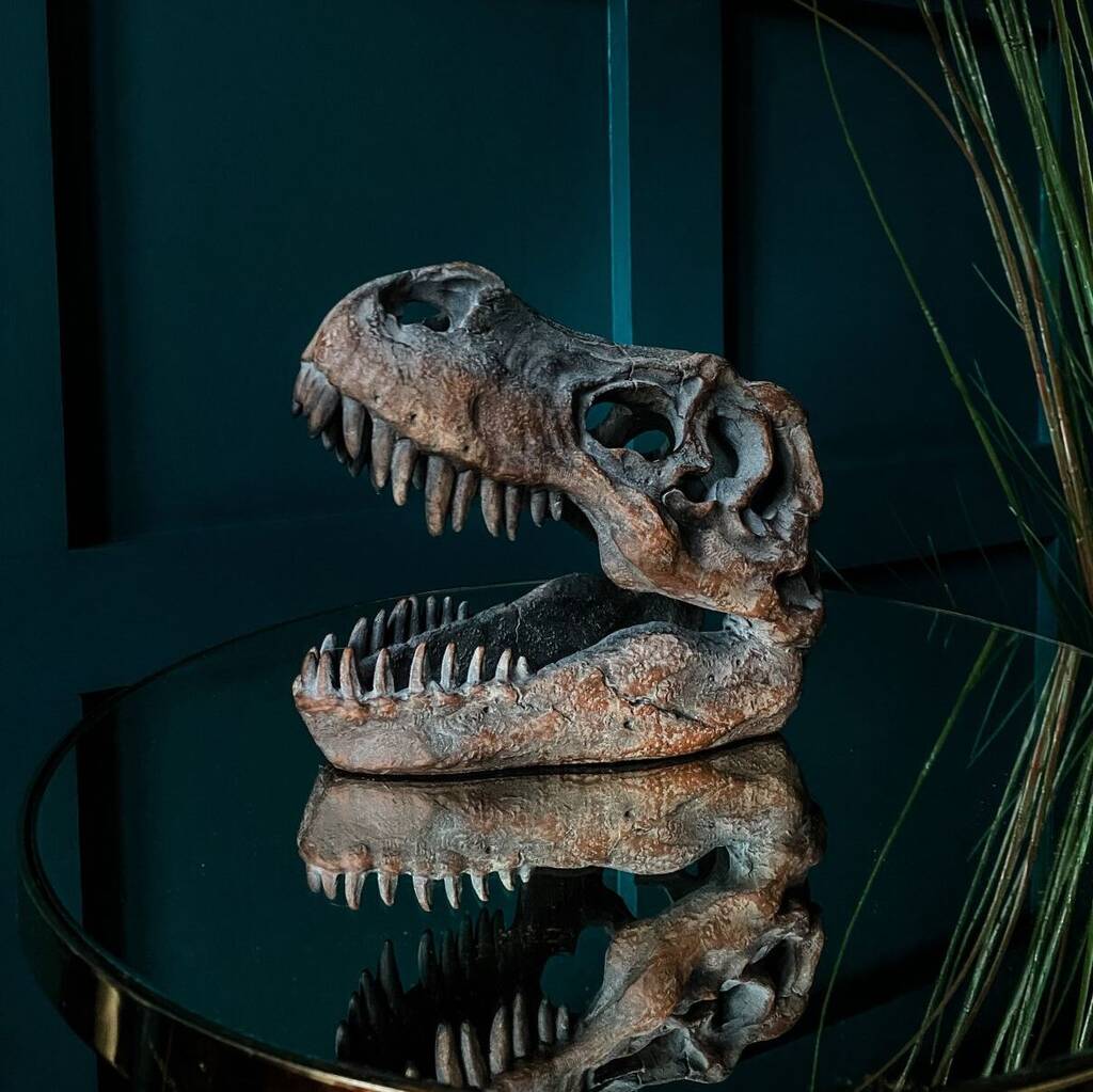 T Rex Dinosaur Skull Ornament By Punk & Poodle