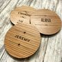 Solid Oak Place Setting Coasters Sets Of 20+, thumbnail 1 of 7