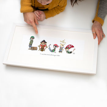 Personalised 'Pirate Name' Children's Print, 3 of 12
