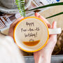 Happy Four Tea Th Birthday Hidden Message Mug, thumbnail 1 of 5