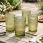 Set Of Four Palmas Green Highball Glasses, thumbnail 1 of 6