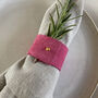 Colourful Suede Napkin Ring Set Of Six, thumbnail 5 of 10