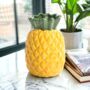 Ceramic Pineapple Stem Vase, thumbnail 1 of 3