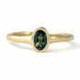'Maya' Oval Sapphire Solitaire Engagement Ring, thumbnail 8 of 11