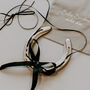 Personalised Black Tourmaline Lucky Wedding Horseshoe, thumbnail 3 of 3