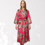Giraffe Print Cotton Dressing Gown Kimono, thumbnail 6 of 10