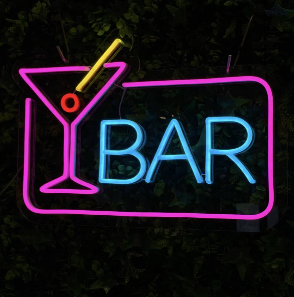 Bar LED Neon Sign Next Day Delivery By Marvellous Neon