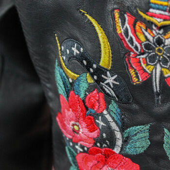 New Beginnings Bridal Leather Jacket, 3 of 10