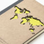 Handcrafted World Map Travel Notebook, thumbnail 3 of 7