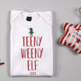 Personalised Father, Child And Baby Elf T Shirts, thumbnail 2 of 4