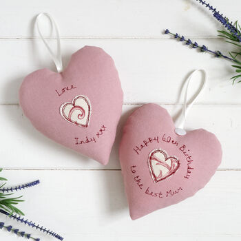 Personalised Hanging Heart Christmas Gift For Her, Mum, Grandma, 9 of 12