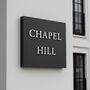 Personalised Square House Sign Options Of Design Colour, thumbnail 4 of 12