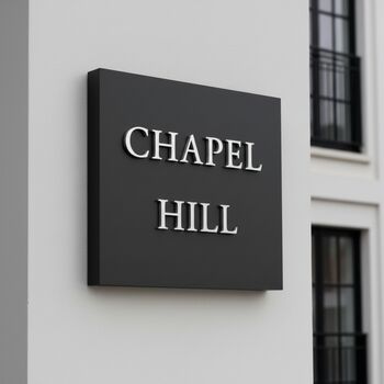 Personalised Square House Sign Options Of Design Colour, 4 of 12