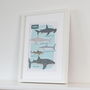 Sharks Children's A4 Print, thumbnail 5 of 5